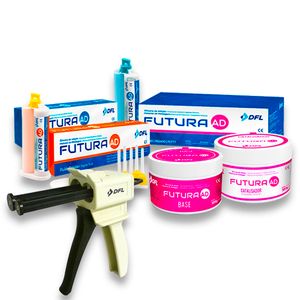 Kit Completo Silicone de Adição Futura AD + Dispensador - Nova DFL