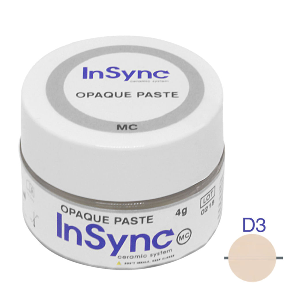 Ceramica Insync MC Opaque Paste D3 4g - Odontomega | A Interdental Lhe ...