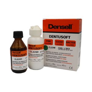Reembasador Dentusoft Kit Cor Clear 40g+40ml - Densell