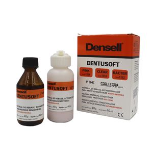 Reembasador Dentusoft Kit Cor Pink Ref. 1354 40g+40ml - Densell