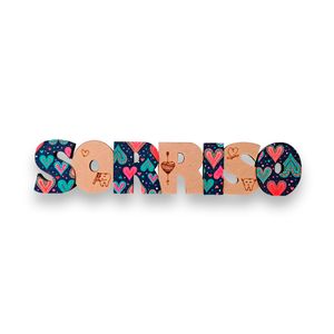 Placa Decorativa Sorriso - AGIR