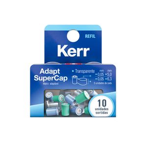 Adapt Supercap Aço Refil com 10 unidades sortidas - Kerr