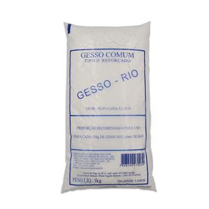 Gesso Comum Tipo II Branco 1kg - Rio