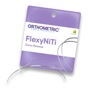 Arco Flexy Niti Reverse Curve Retangular 0,016x0,016 Inferior - Orthometric