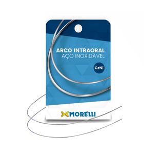 50.60.003 Arco Intraoral Superior Crni Redondo 0,45mm (.018")- Morelli