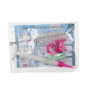 Injetor Plástico Para Elastômero Rosa Com Bico - Jon