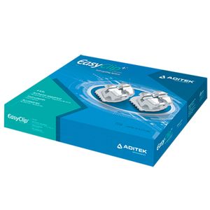 14.00.0005 Estojo Easyclip+ Passivo 0,022" Damon Standard com 4 Kits 5x5 com Gancho 3,4,5 - Aditek