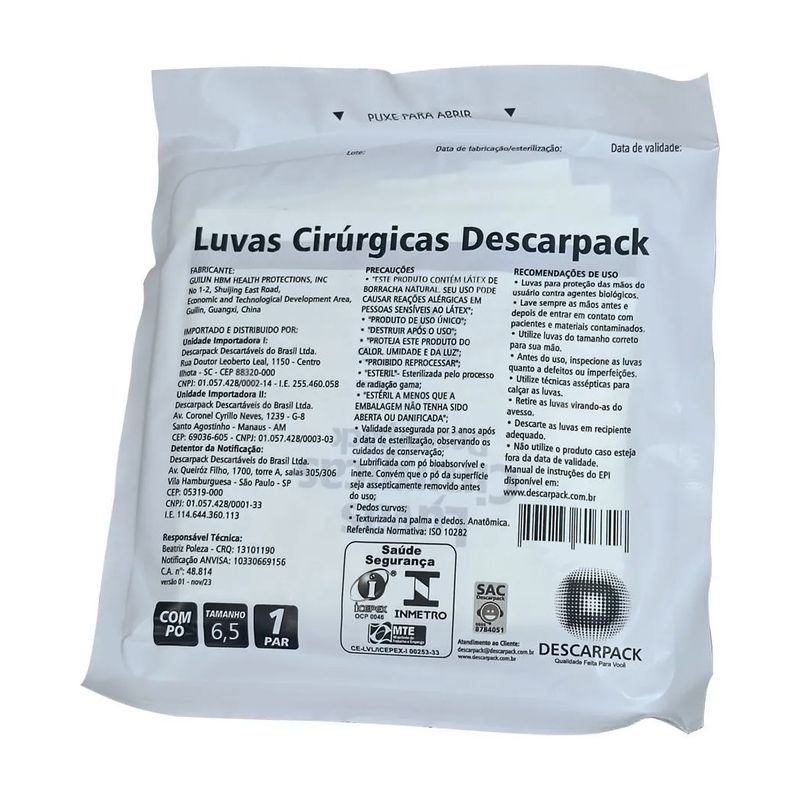 170630014-1-Luva-Cirurgica-Esteril-6-5-com-1-Par-Descarpack