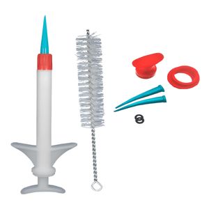 Injetor Plástico Para Elastômero Branco Com Bico Verde - Jon